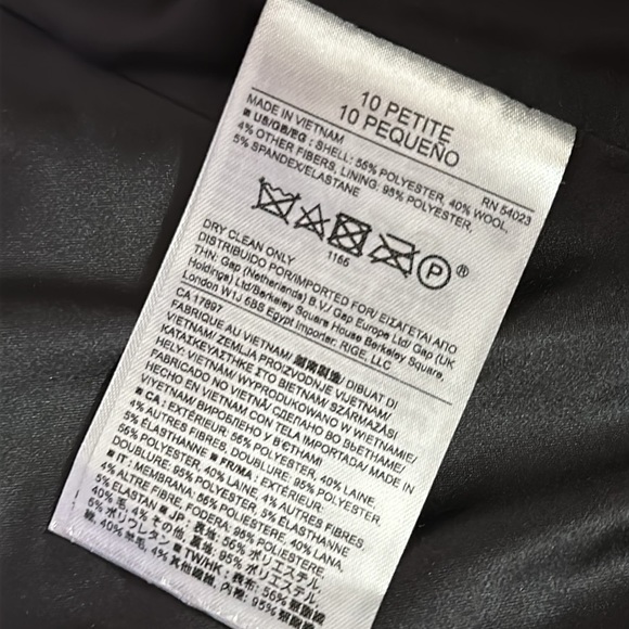 Beautiful Banana Republic Burgundy & Black Tweed Cropped Jacket Sz 10P - Picture 10 of 11